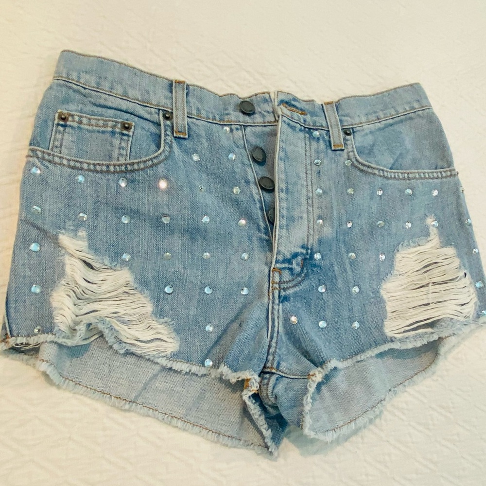 NWOT Carmar LF rhinestone studded shorts 27